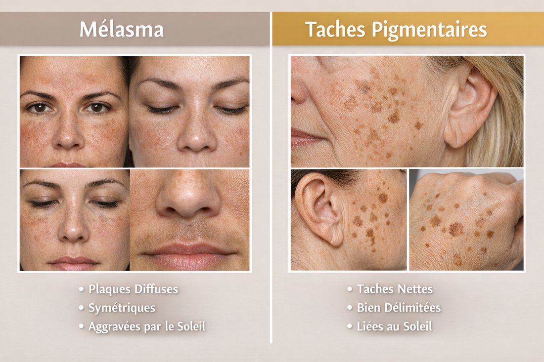 🌿 Mélasma ou taches pigmentaires : comment les différencier et bien les traiter