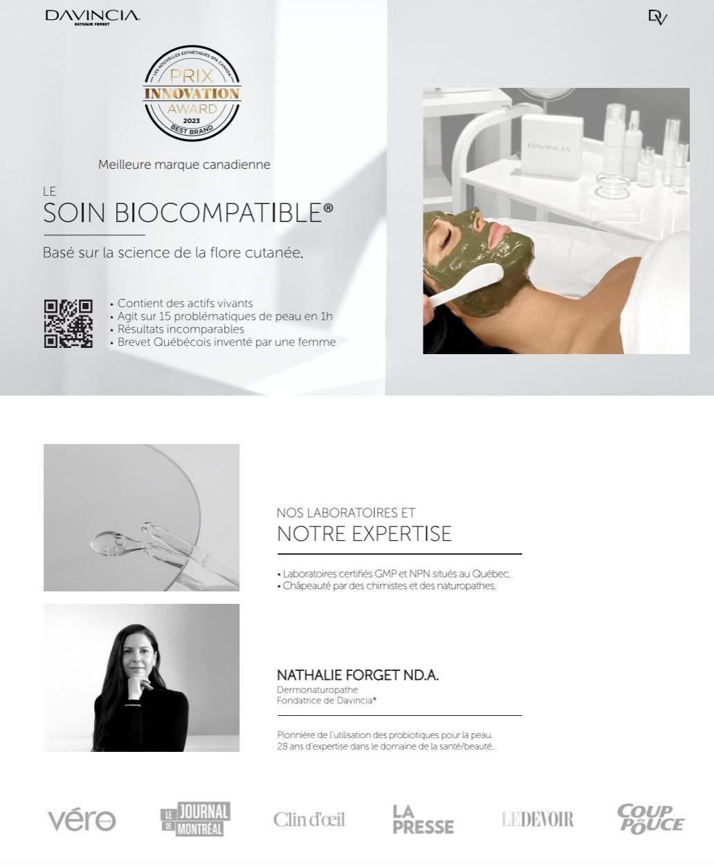 🌿✨ SOINS BIOCOMPATIBLES DAVINCIA™ – L'expérience Ultime.