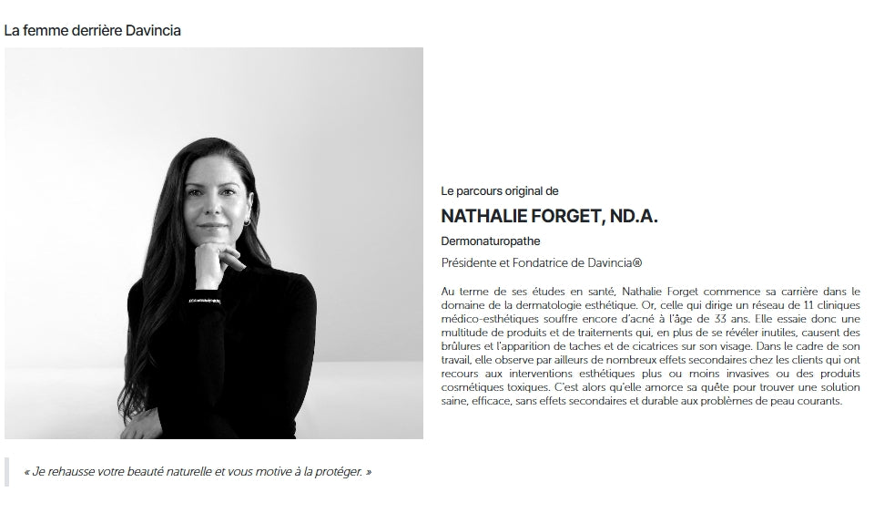 🌿✨ SOINS BIOCOMPATIBLES DAVINCIA™ – L'expérience Ultime.