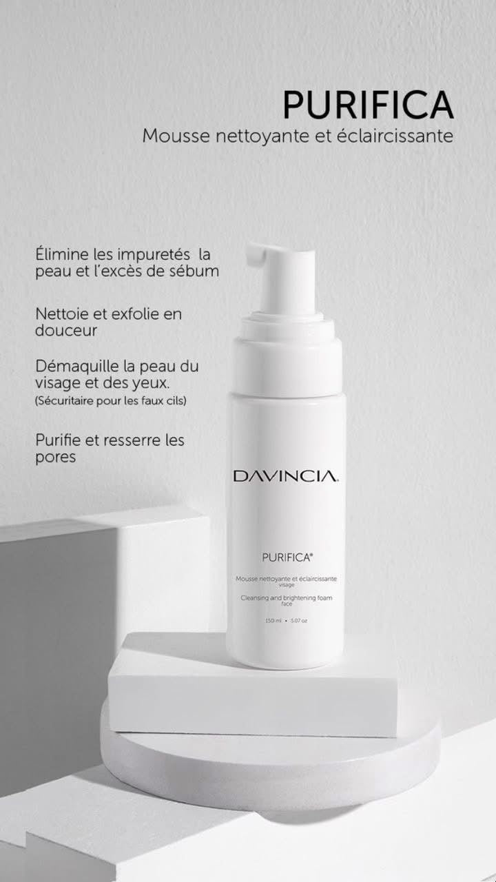 🫧 PURIFICA™ – Mousse Nettoyante & Éclaircissante Biocompatibl