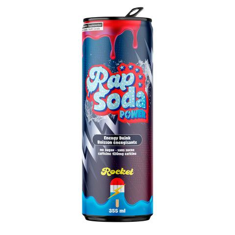 RTD - RAP SODA POWER – Boisson Énergisante Sans Sucre (355 ml)