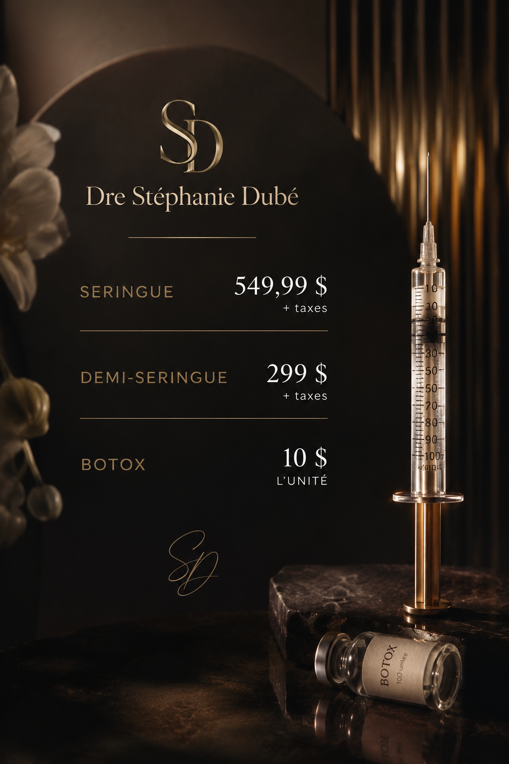 Service VIP: Injections médico-esthétique – Dr Stéphanie Dubée