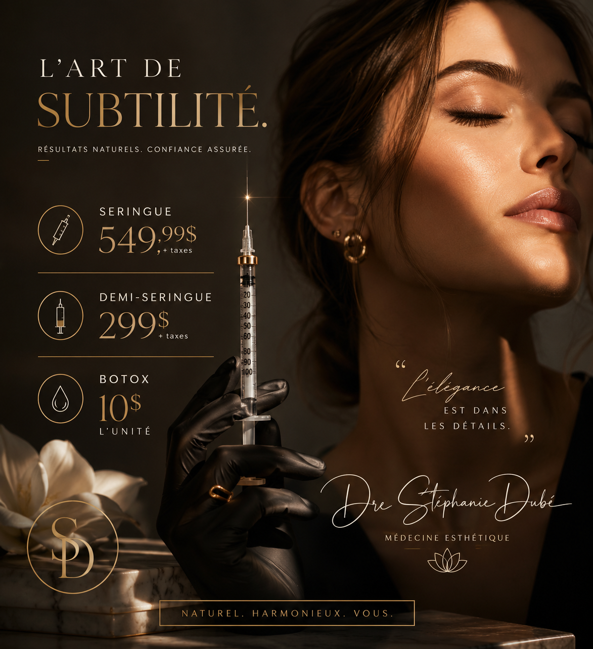 Service VIP: Injections médico-esthétique – Dr Stéphanie Dubée