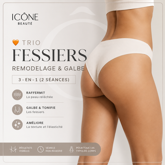 🧡  Trio Fessiers – Remodelage & Galbe 3-en-1 (2 séances)
