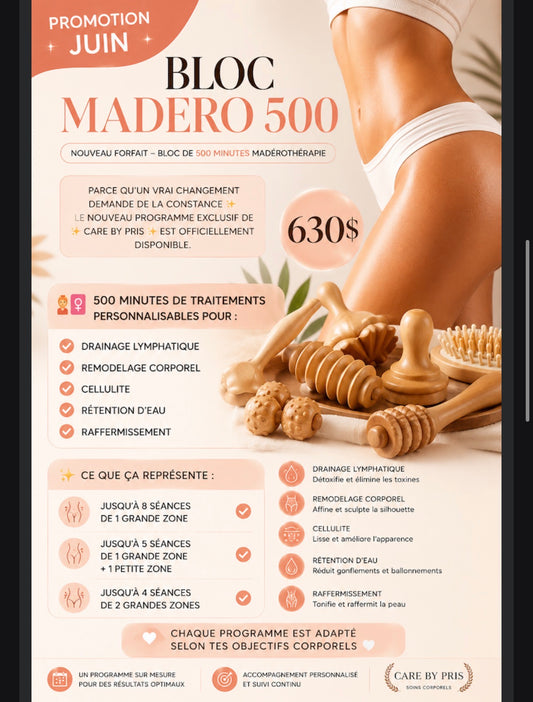 BLOC SCULPT 500 — ÉDITION ÉTÉ ☀️ * madérotherapie