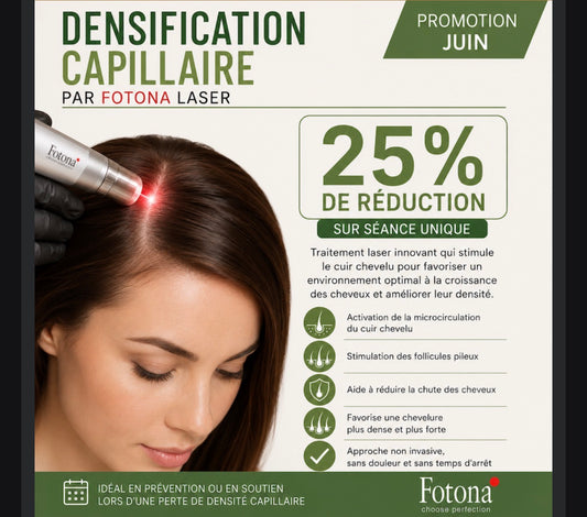 🔹 DENSIFICATION CAPILLAIRE - Laser Fotona - HairRestart®